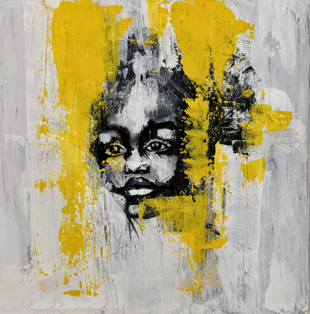 questa serie raccoglie storie di sguardi che raccontano storie vere, emozioni potenti, raccolte dietro sguardi che bucano la tela per arrivare dentro l'anima.
Le mennellate materiche di gesso ed acrilici , vengono graffiate da un accenno di colore che irrompe su questi volti potenti.